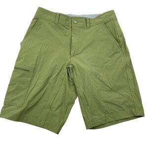 Eastern Mountain Sports Men's Cargo Shorts Size 30 Green Camping Fishing